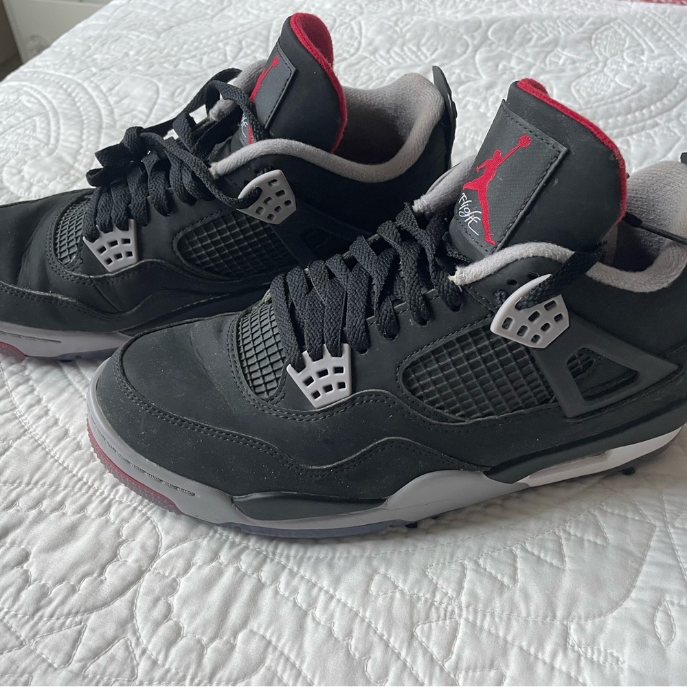 Air Jordan 4 Bred Golf shoes/worn once/ no box